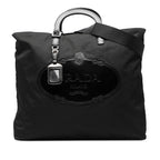 Tessuto Canapa Logo Satchel