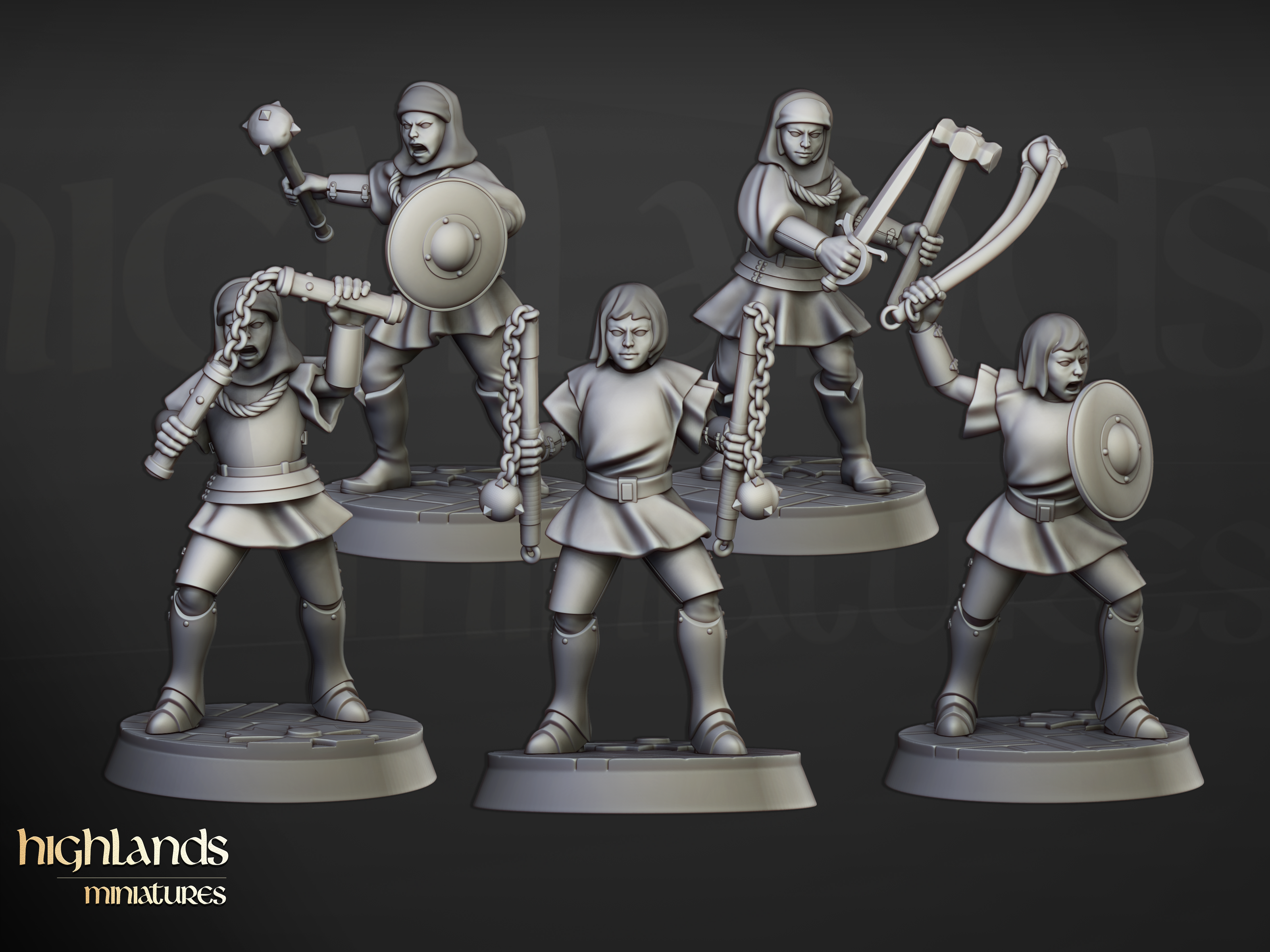 Young Sisters of St. Helena, Highlands Miniatures