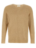Ma'ry'ya Ribbed Cotton-Blend Sweater — beige