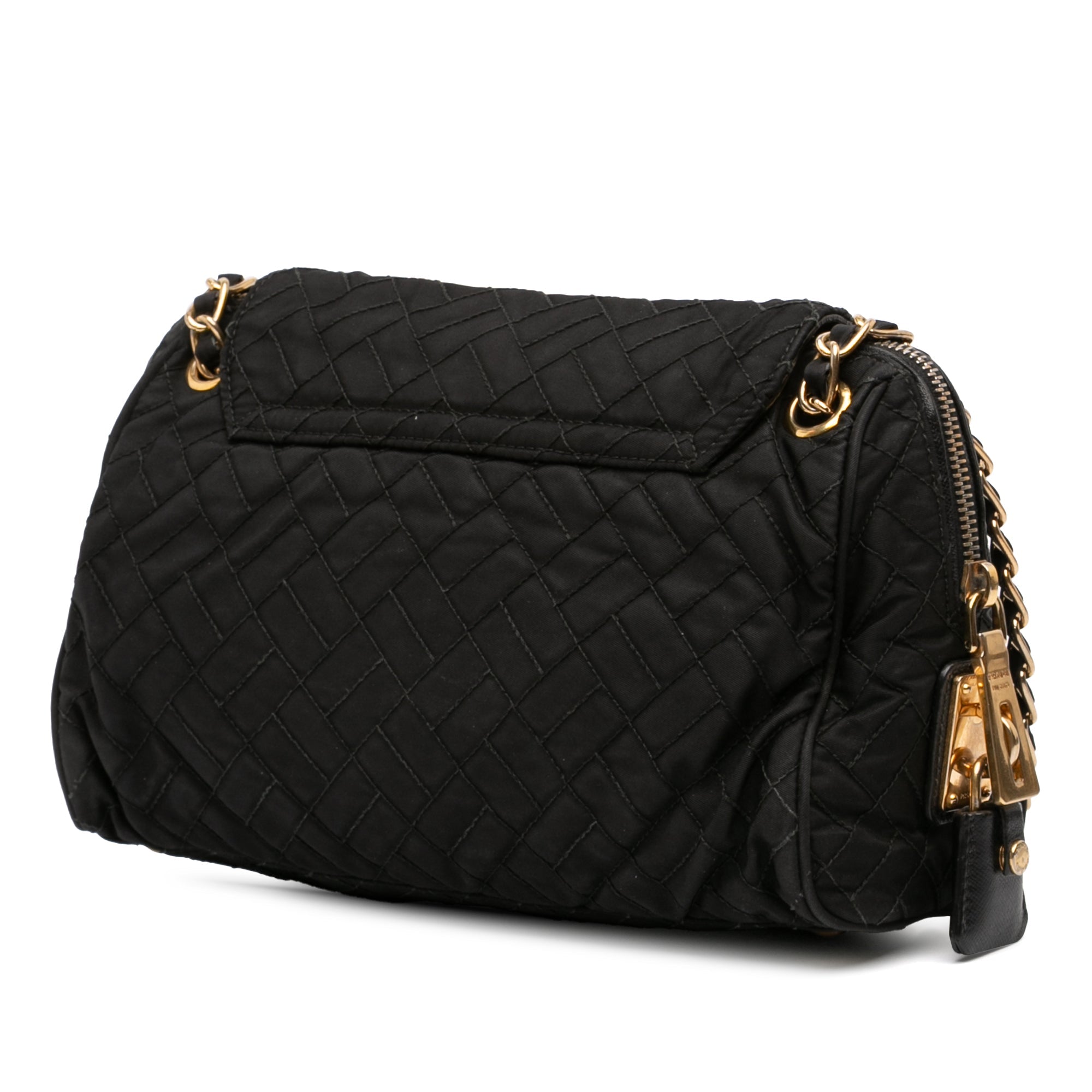 Impuntu Tessuto Chain Flap Shoulder Bag