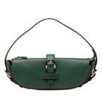 Mini Pebbled Leather Baguette Boat Bag