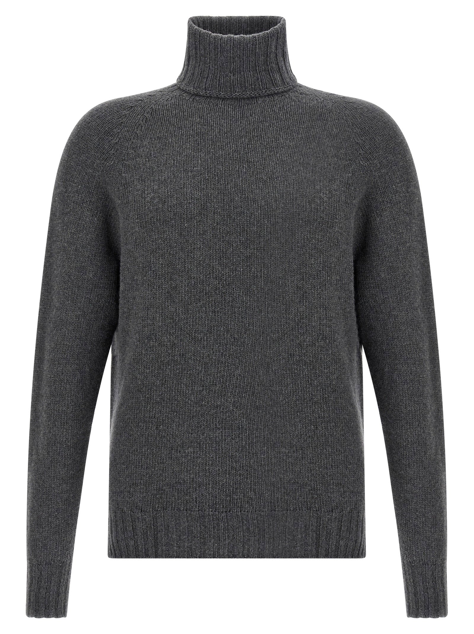 Ma'ry'ya Virgin Wool & Cashmere Blend Sweater — Charcoal