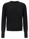 Ma'ry'ya Merino, Silk and Cashmere Blend Sweater — Black