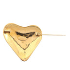CC Gold Plated Heart Brooch