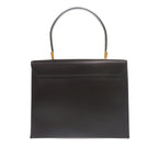 Leather Gancini Top Handle Bag