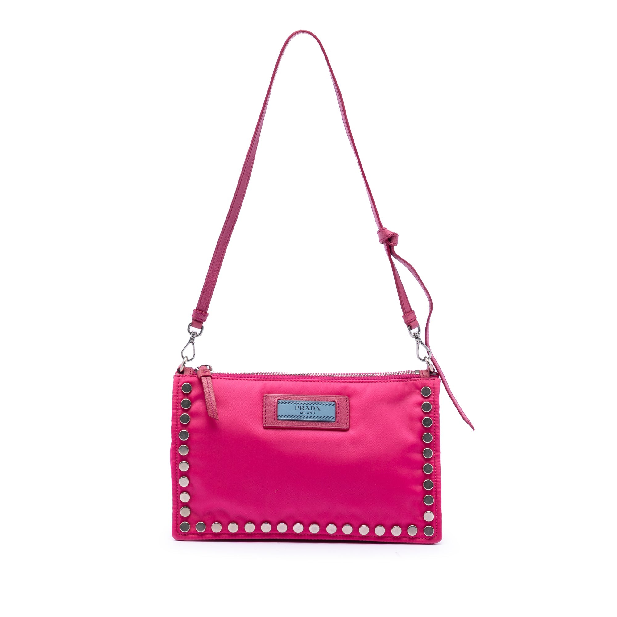 Tessuto Studded Etiquette Shoulder Bag
