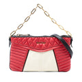 Bicolor Nappa Biker Satchel