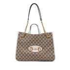 Medium GG Canvas Horsebit 1955 Chain Tote