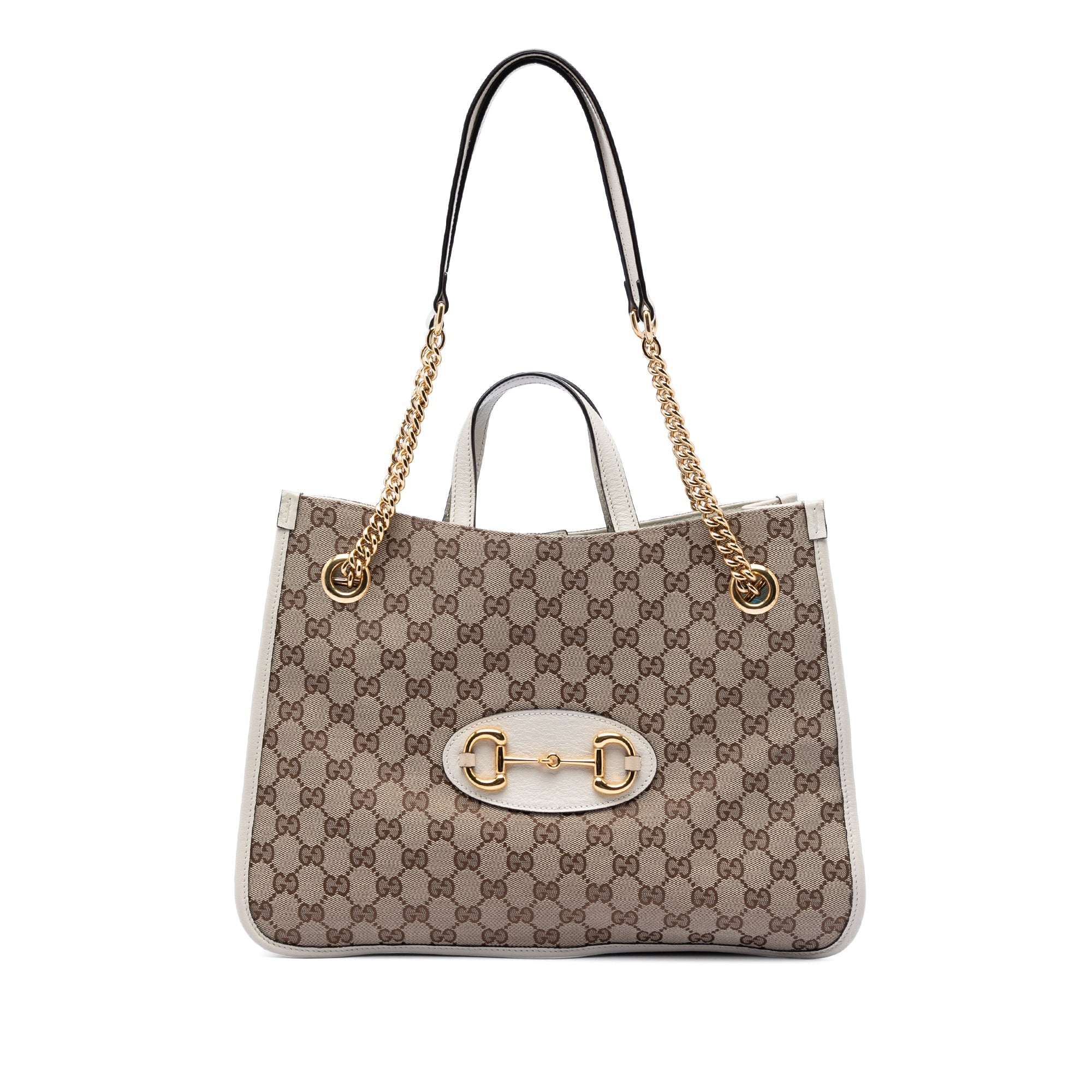 Medium GG Canvas Horsebit 1955 Chain Tote