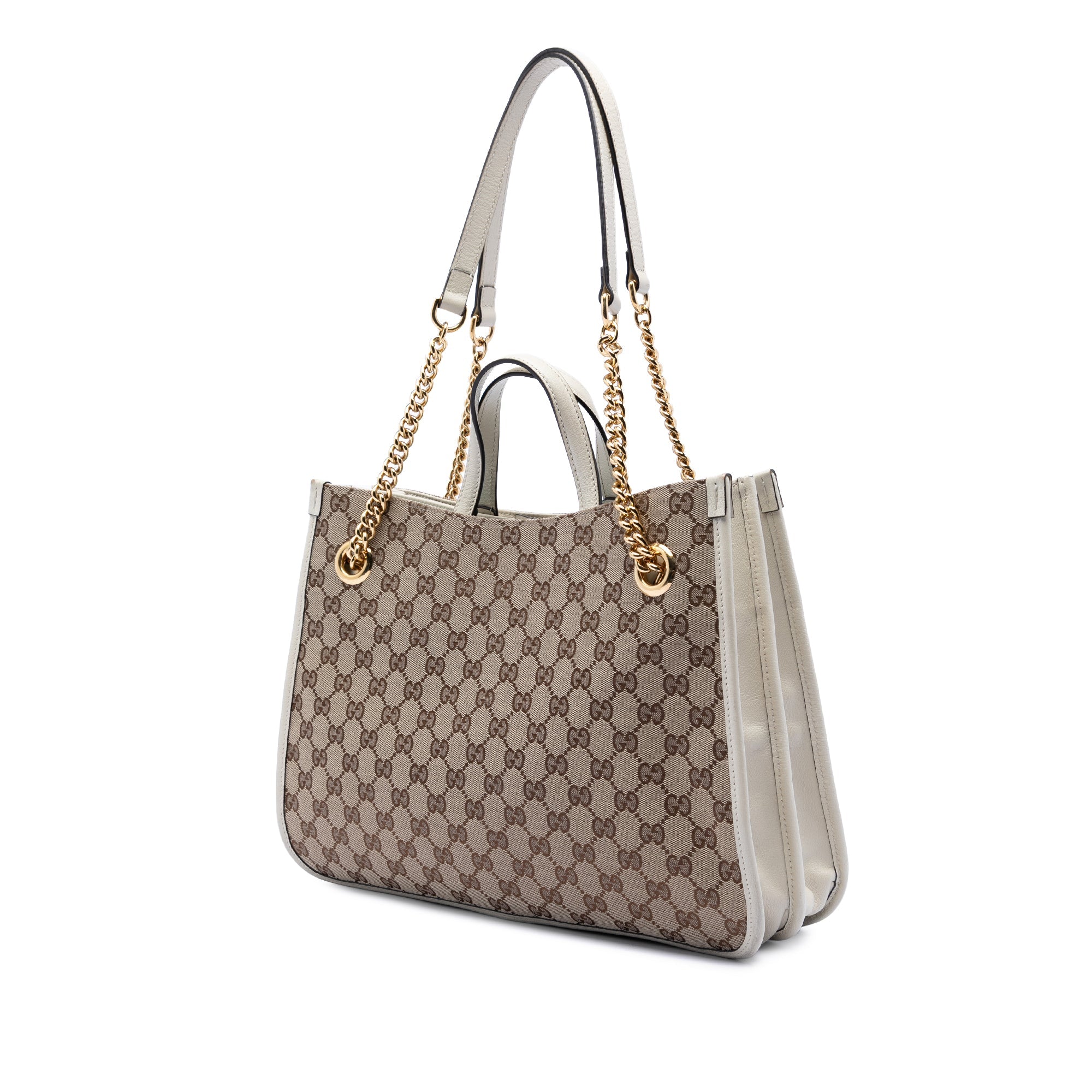 Medium GG Canvas Horsebit 1955 Chain Tote