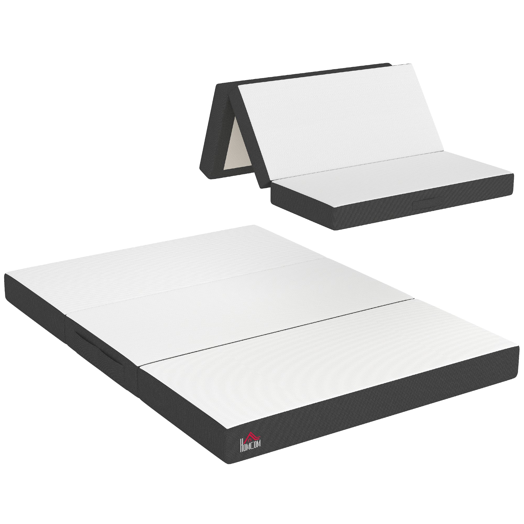 6" Memory Foam Trifold Mattress Full, Portable Folding Floor Bed with Washable Cover & Cooling Gel Topper