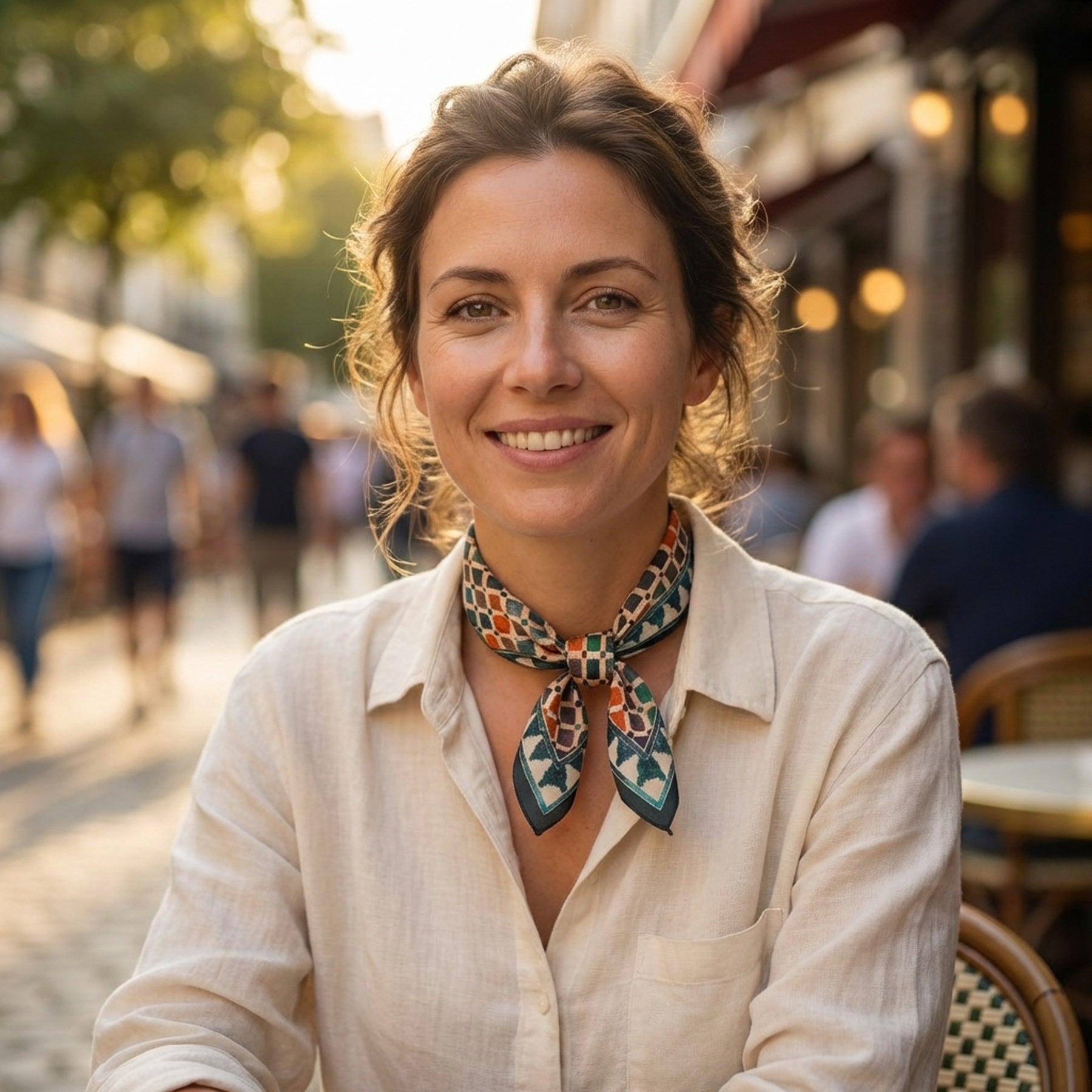 Colorful Square Scarf Comares