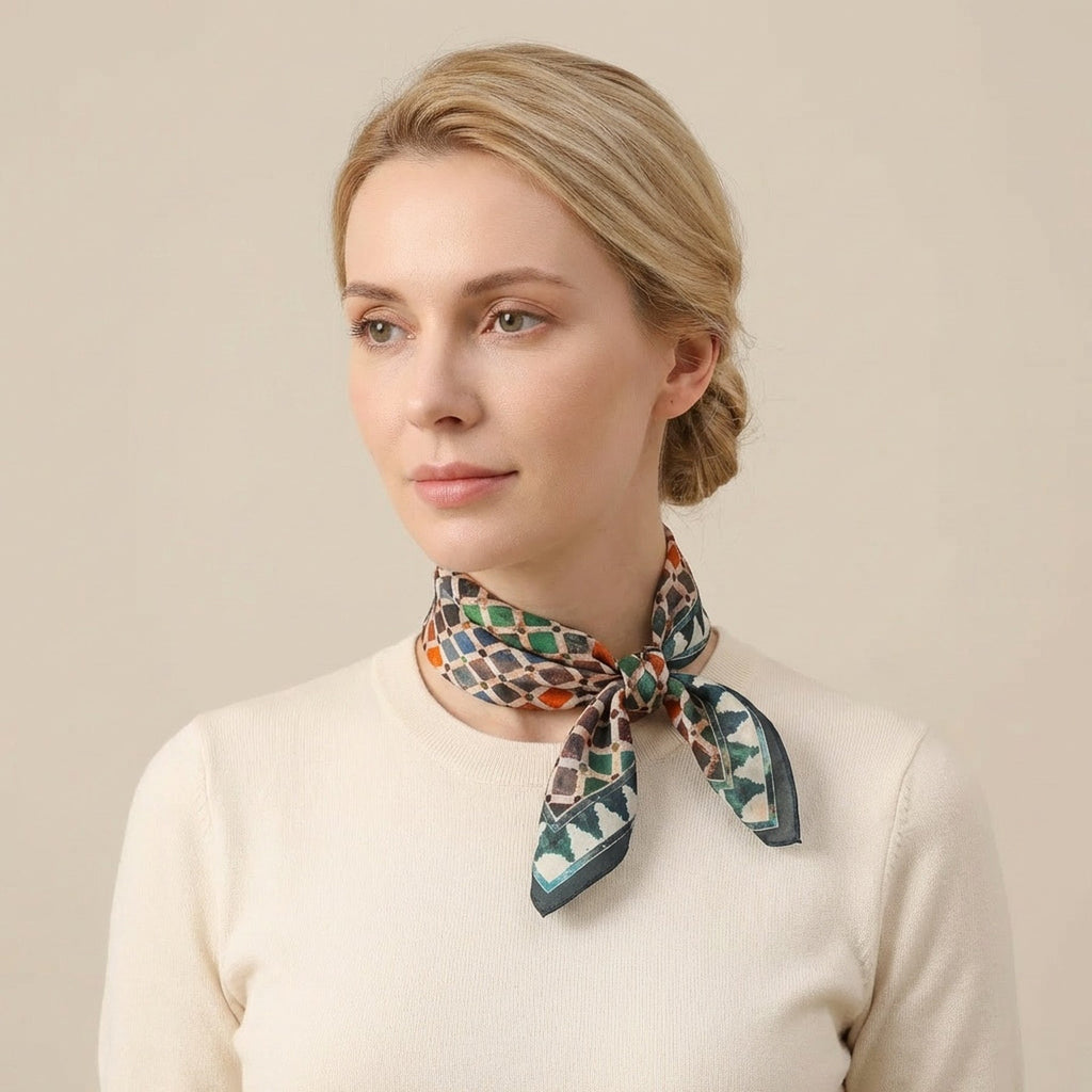 Colorful Square Scarf Comares
