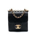 Mini Goatskin Chic Pearls Clutch On Chain