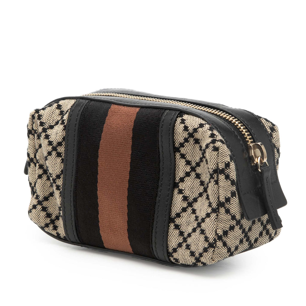 Diamante Canvas Web Pouch