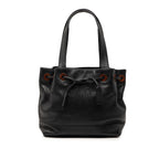 CC Caviar Drawstring Tote