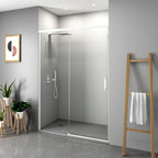 BATHME NIXON Mampara Frontal Ducha Fijo+Corredera Blanco