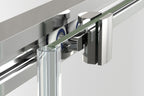 BATHME NIXON Mampara Frontal Ducha 2Fijos+2Correderas Cromo