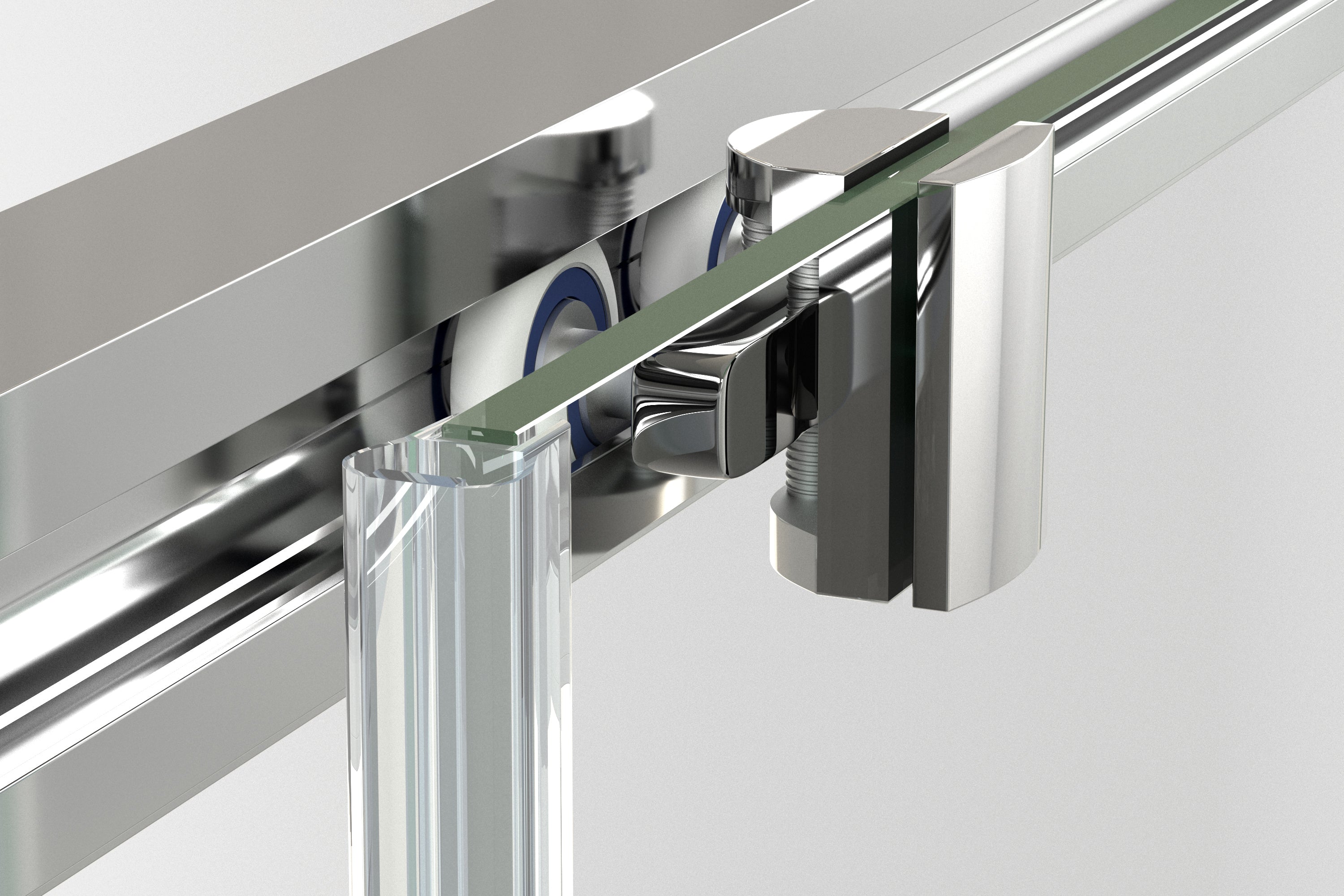 BATHME NIXON Mampara Frontal Bañera 2Fijos+2Correderas Cromo