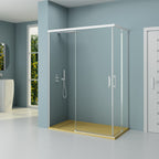 BATHME NIXON Mampara Ducha Cuadrada 2Fijos+2Correderas Blanco