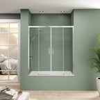 BATHME NIXON Mampara Frontal Bañera 2Fijos+2Correderas Cromo