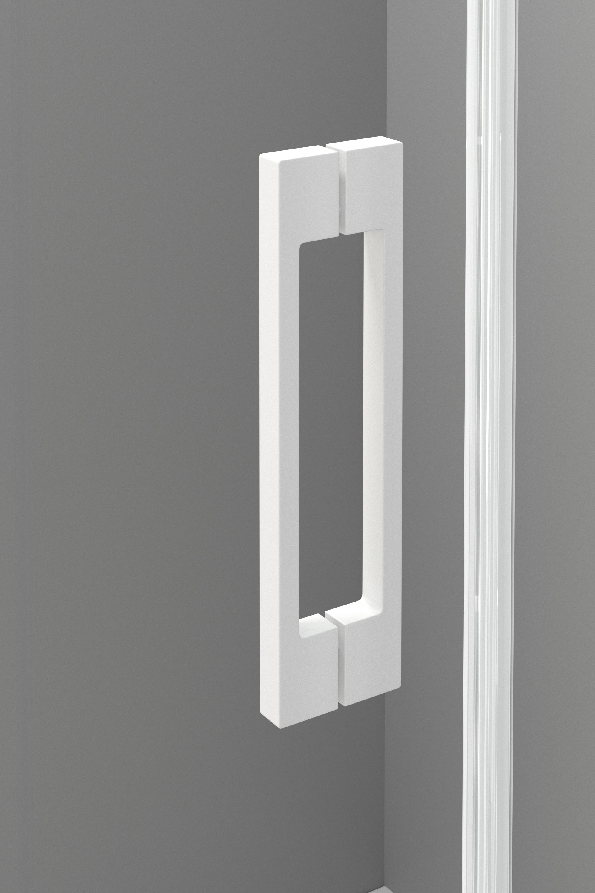 BATHME NIXON Mampara Frontal Ducha 2Fijos+2Correderas Blanco