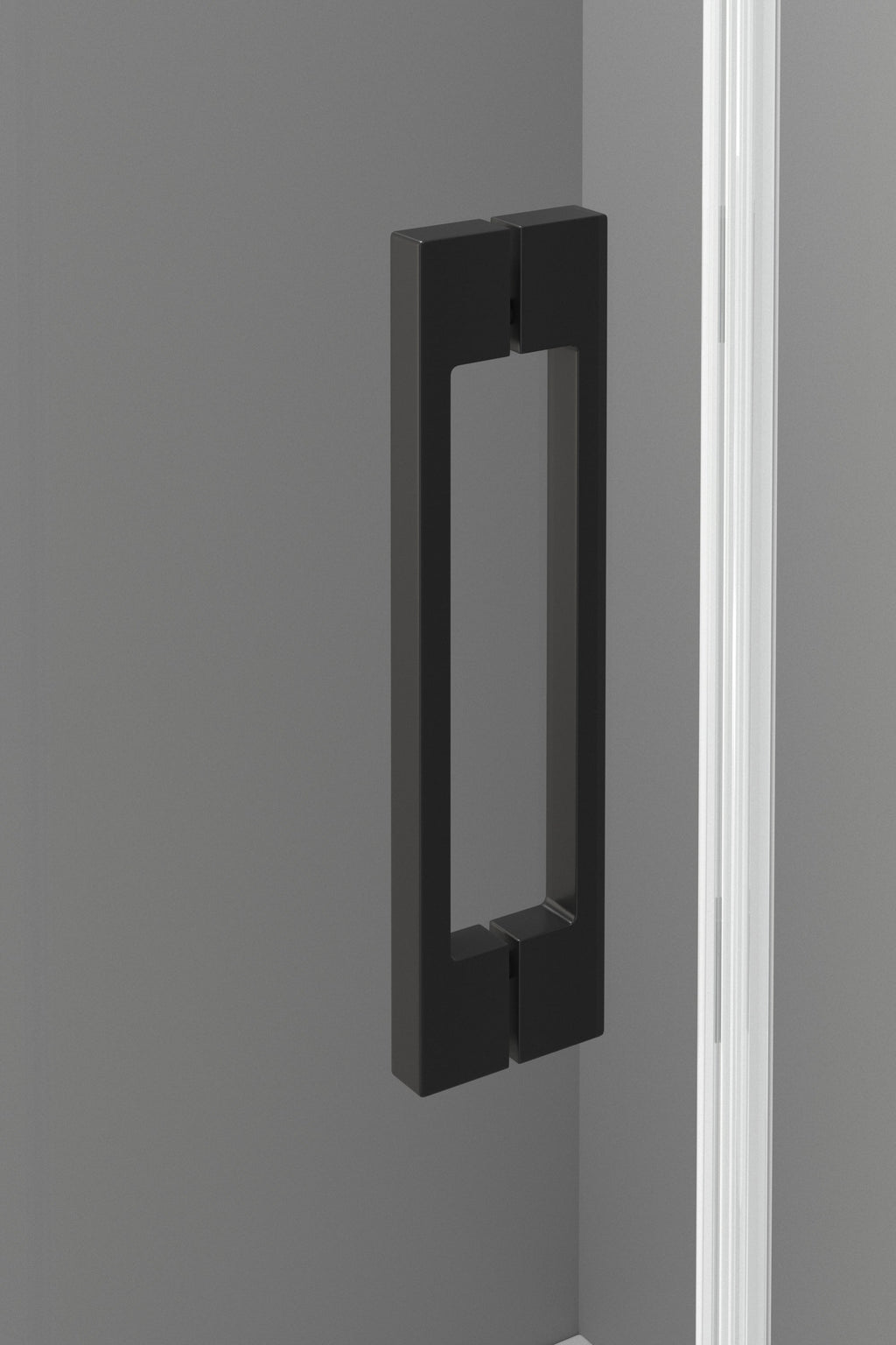 BATHME NIXON Mampara Frontal Bañera 2Fijos+2Correderas Negro