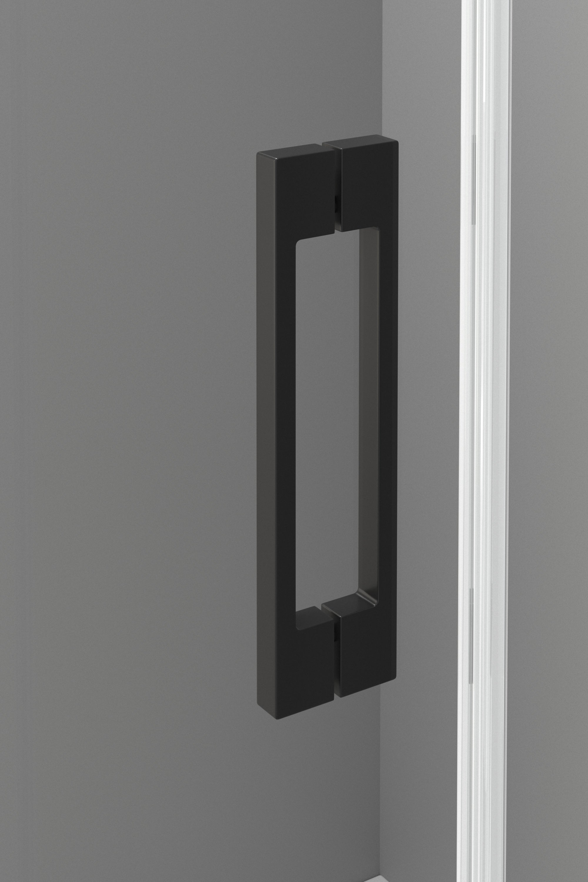 BATHME NIXON Mampara Frontal Bañera 2Fijos+2Correderas Negro