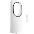 36dB Bladeless Tower Fan for Bedroom, 45° Oscillating, 3 Speeds, 15H Timer, White