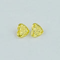 Yellow Heart Lab Grown Diamond Matching Pair