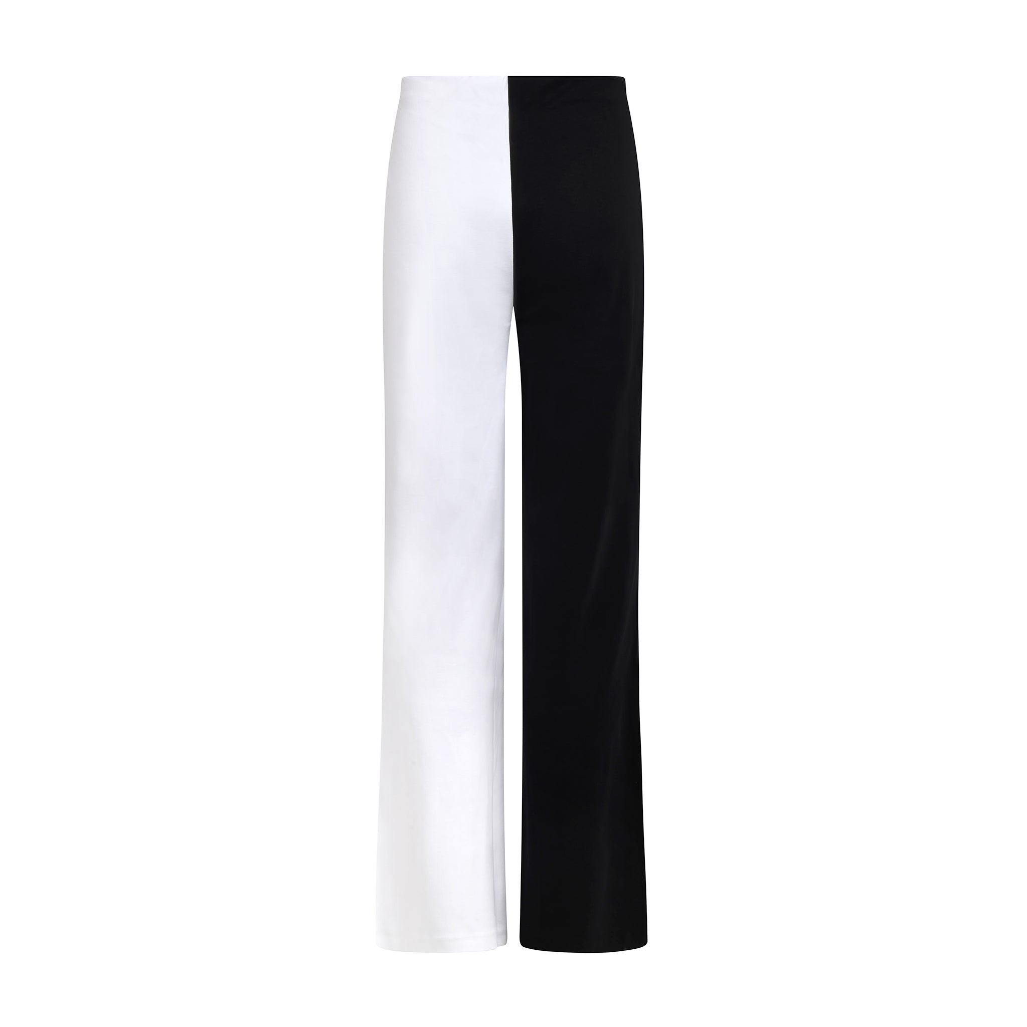 Yin & Yang Two-Tone Wide-Leg Pants