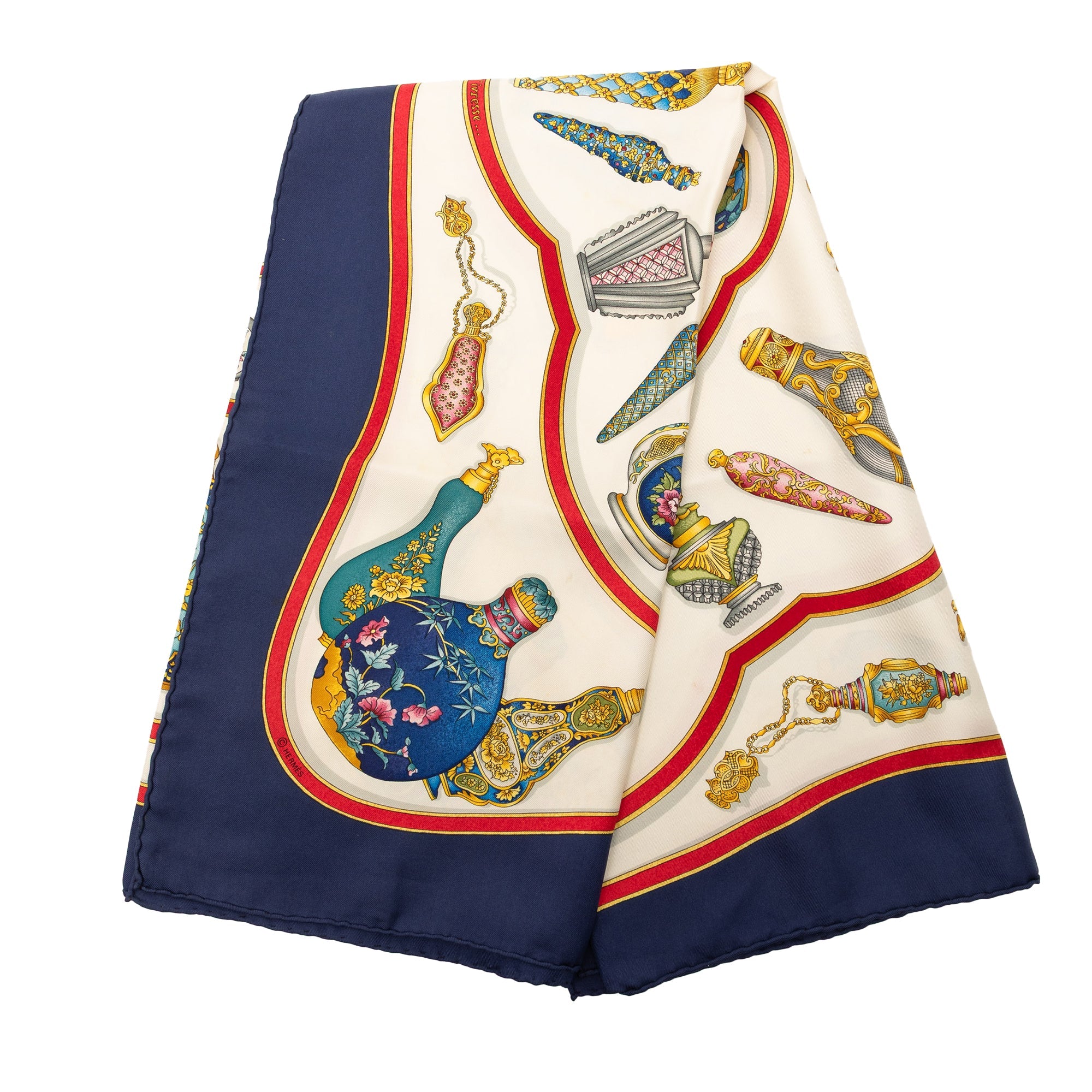 Qu Importe Le Flacon Silk Scarf 90