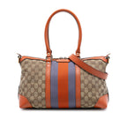 GG Canvas Web Satchel