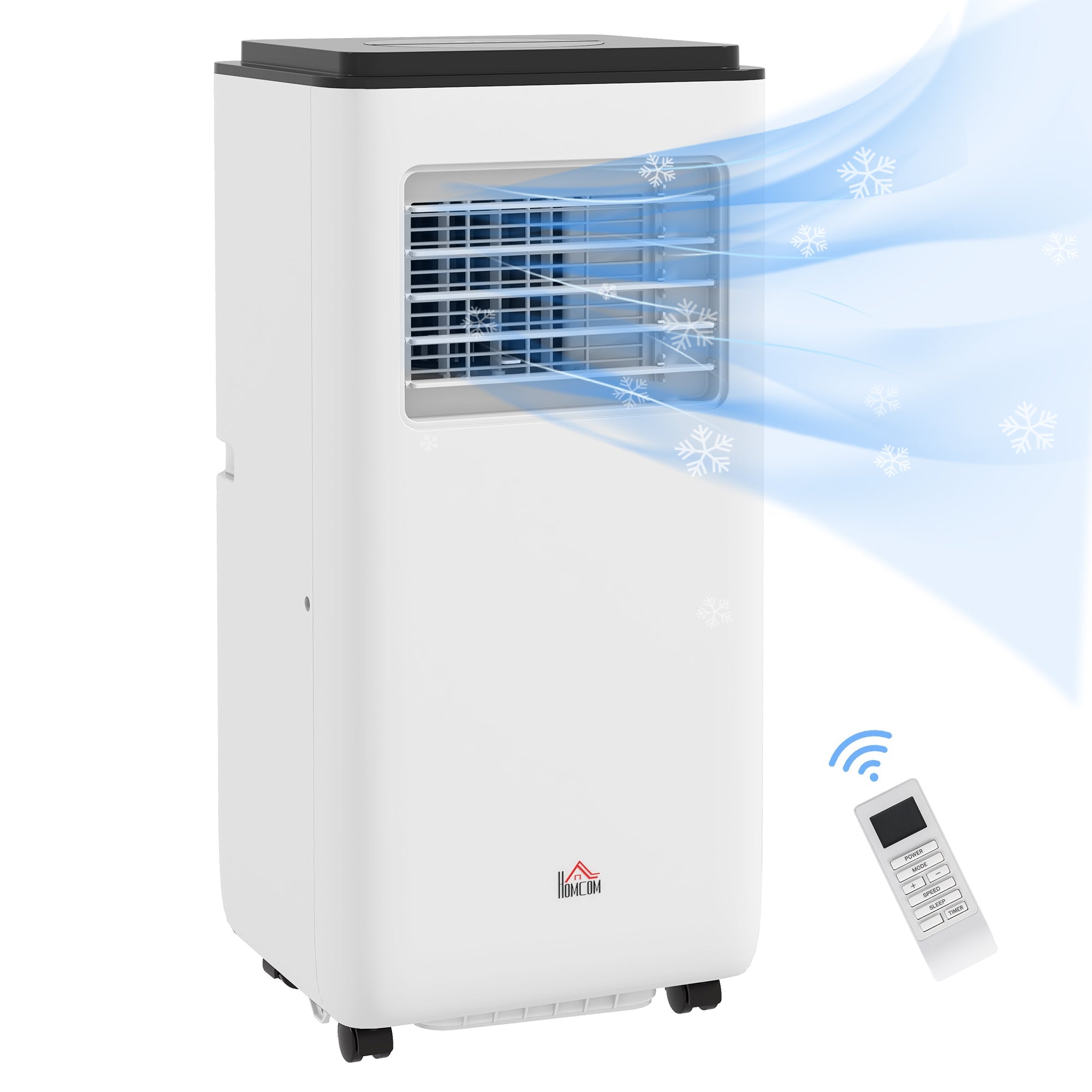 8000 BTU Portable AC for 345 Sq Ft, 3-in-1 with Remote & Window Kit, White