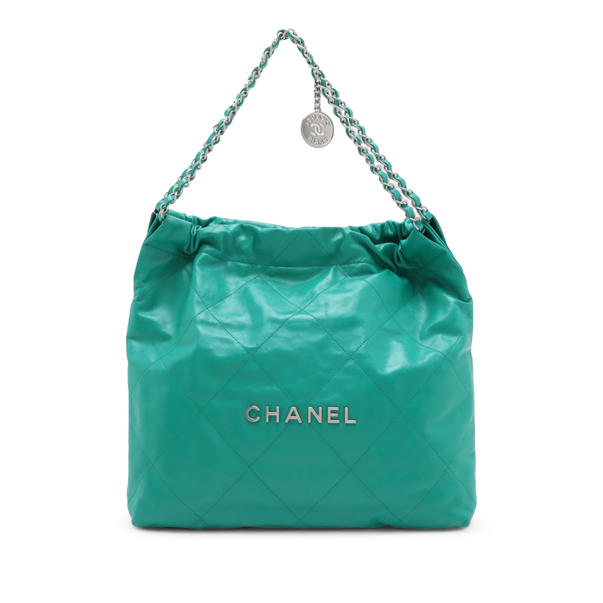 Medium Quilted Shiny Calfskin 22 Handbag