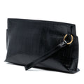 Linen Embossed Patent Anagram Mechano Pin T Pouch