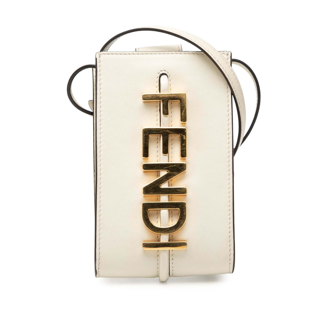 Leather Fendigraphy Phone Pouch