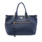 Vitello Daino Front Pocket Tote