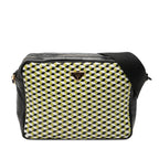 Leather Perspective Cubes Shoulder Bag