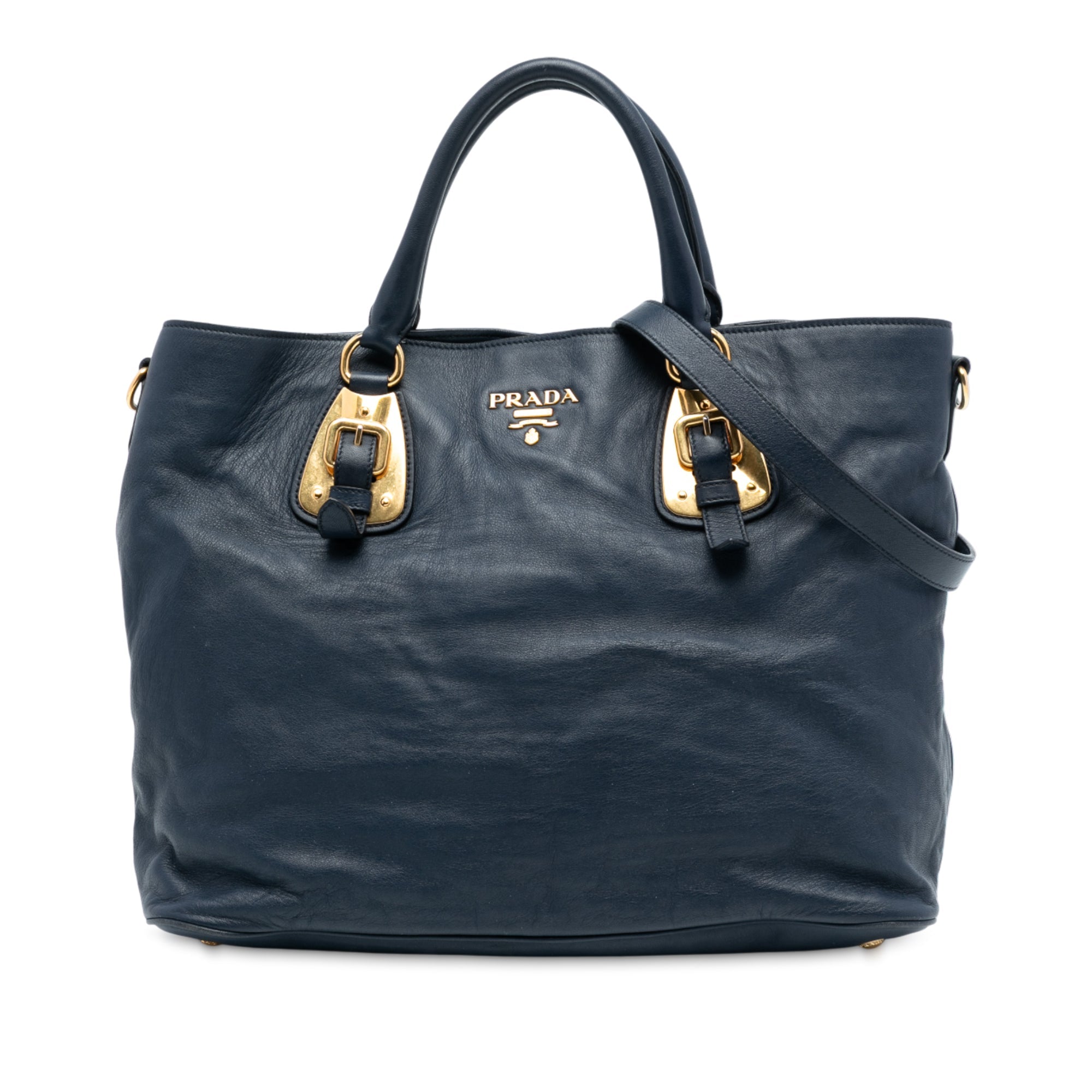 Soft Calfskin Open Convertible Shopping Tote