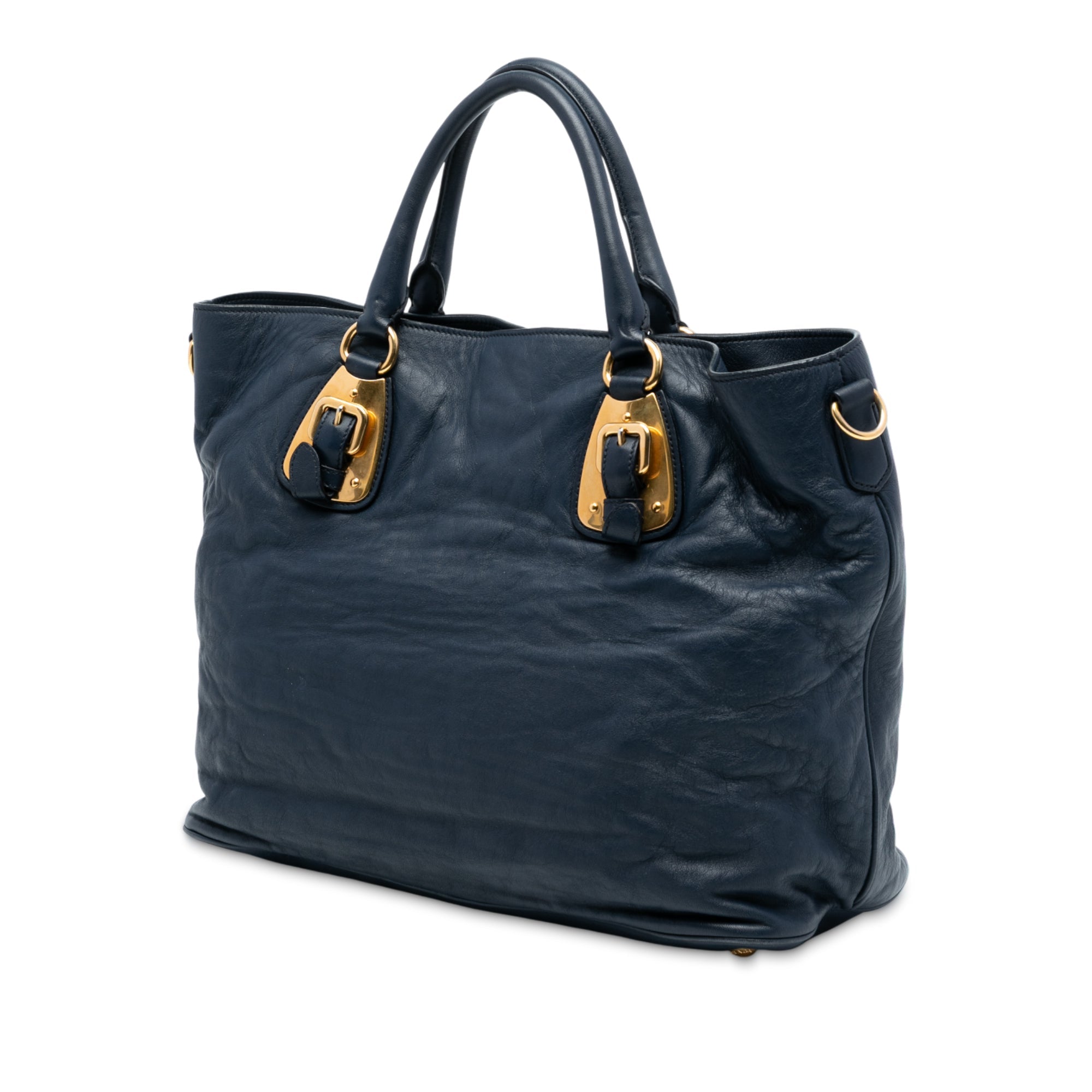 Soft Calfskin Open Convertible Shopping Tote