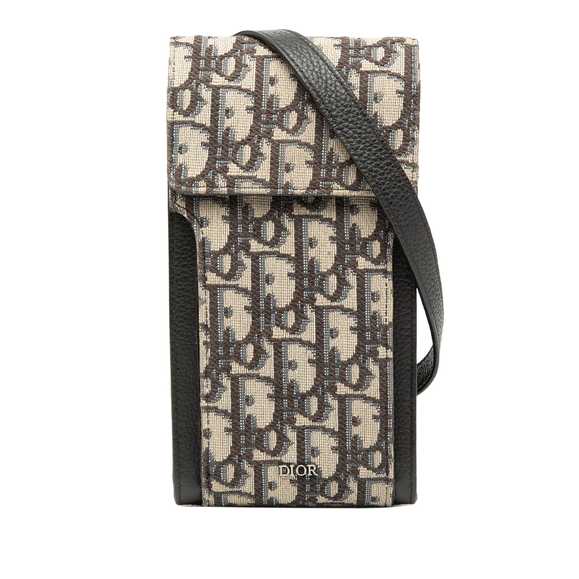Oblique Canvas Phone Holder Crossbody