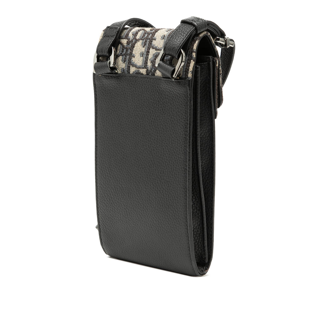 Oblique Canvas Phone Holder Crossbody