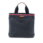 Leather Web Tote