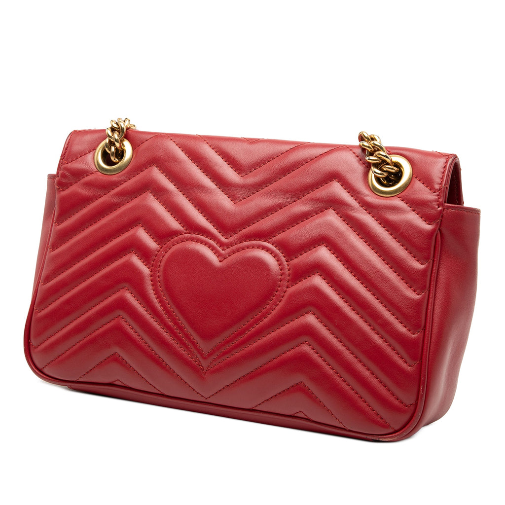 Medium GG Marmont Matelasse Calfskin Shoulder Bag