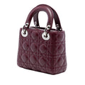 Mini Lambskin Cannage Crystal Strap Lady Dior
