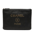 Medium Caviar Deauville Studded O Case Clutch