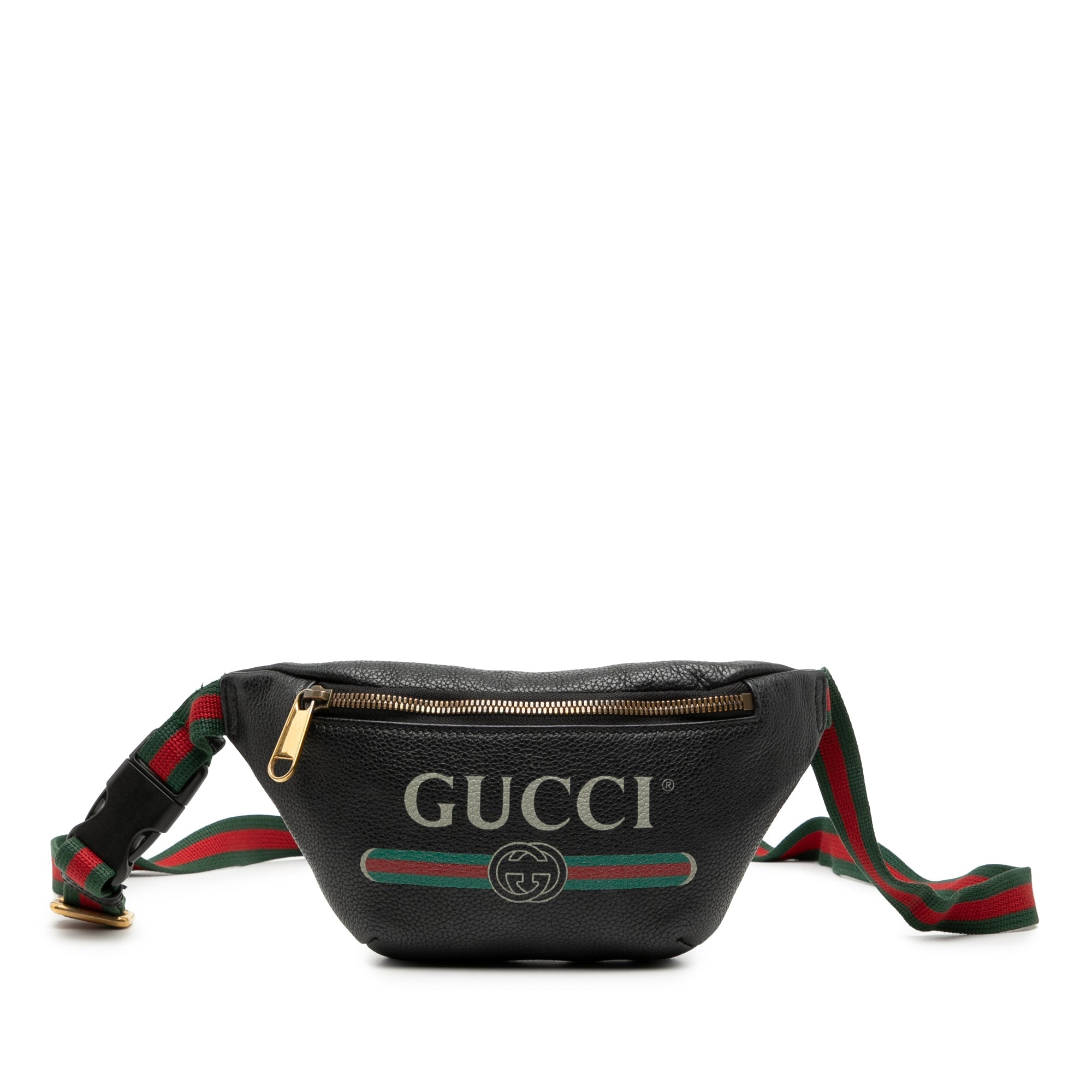 Small Grained Calfskin Logo Belt Bag