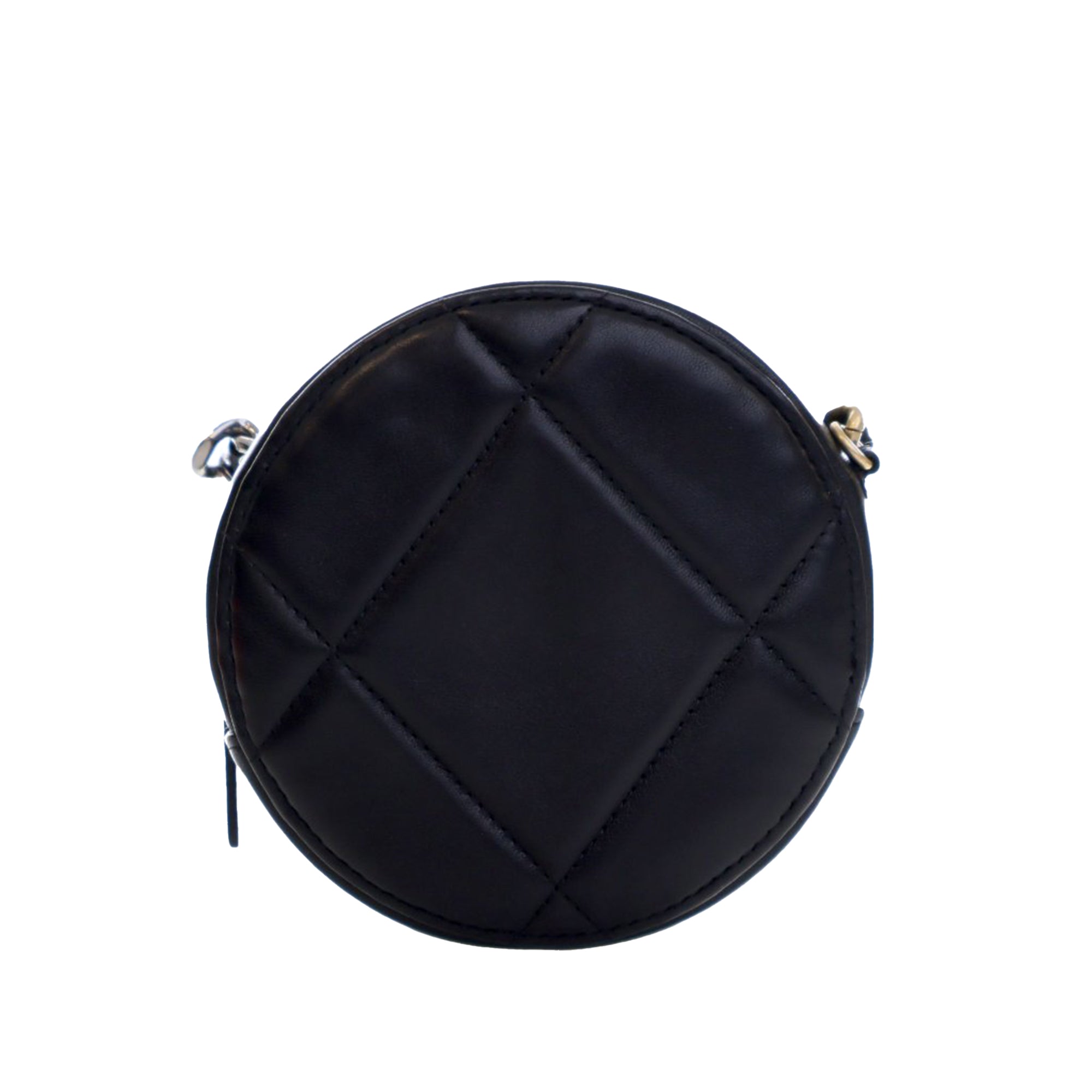 Lambskin 19 Round Clutch with Chain