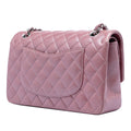 Medium Metallic Classic Lambskin Double Flap